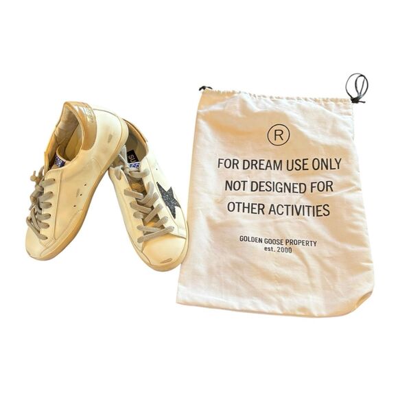 Golden Goose Super Star Sneaker in White Leather size 37/7 - Picture 1 of 11